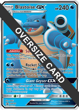 Blastoise GX - SM189 (Black Star Promos) (SM189) [Jumbo Cards] Holofoil