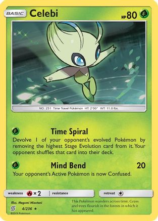 Celebi (4) [SM - Unified Minds] Reverse Holofoil
