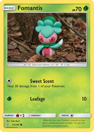Fomantis (15) [SM - Unified Minds] Reverse Holofoil