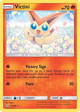 Victini (26) [SM - Unified Minds] Holofoil