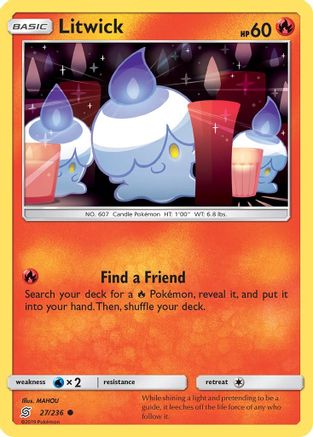 Litwick (27) (27) [SM - Unified Minds] Reverse Holofoil
