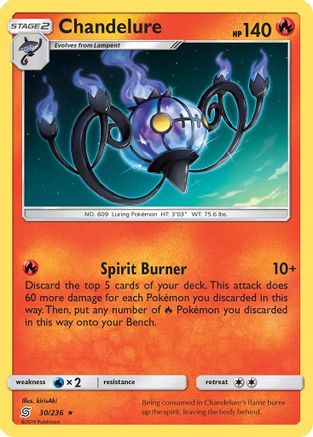Chandelure (30) [SM - Unified Minds] Holofoil