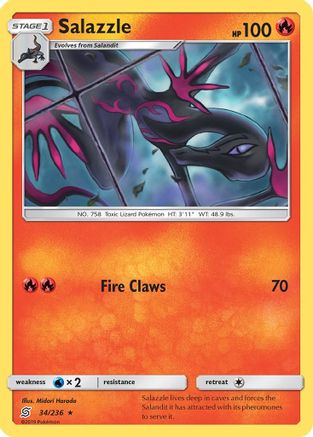Salazzle (34) (34) [SM - Unified Minds] Reverse Holofoil