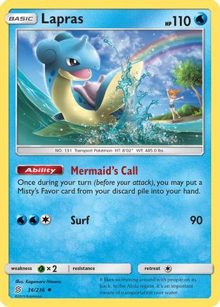 Lapras (36) [SM - Unified Minds] Reverse Holofoil