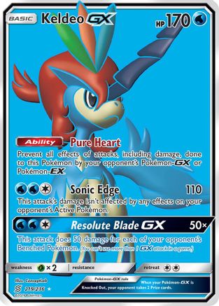 Keldeo GX (Full Art) (219) [SM - Unified Minds] Holofoil