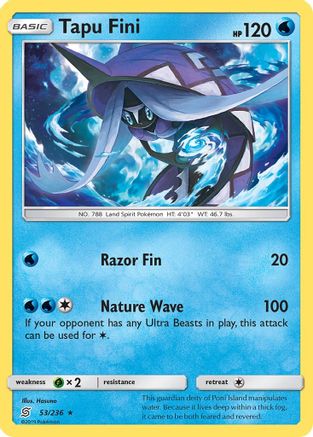 Tapu Fini (53) [SM - Unified Minds] Reverse Holofoil
