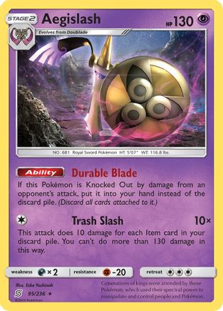 Aegislash (95) [SM - Unified Minds] Reverse Holofoil