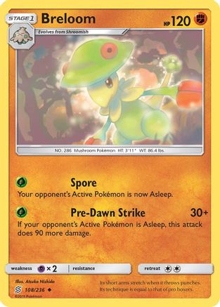 Breloom (108) [SM - Unified Minds] Reverse Holofoil