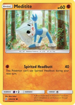 Meditite (109) [SM - Unified Minds] Reverse Holofoil
