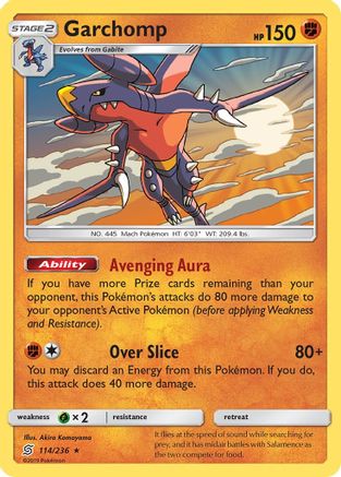 Garchomp (114) [SM - Unified Minds] Reverse Holofoil