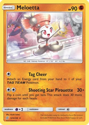 Meloetta (123) [SM - Unified Minds] Reverse Holofoil