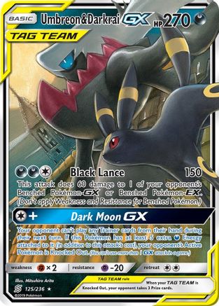 Umbreon & Darkrai GX (125) [SM - Unified Minds] Holofoil