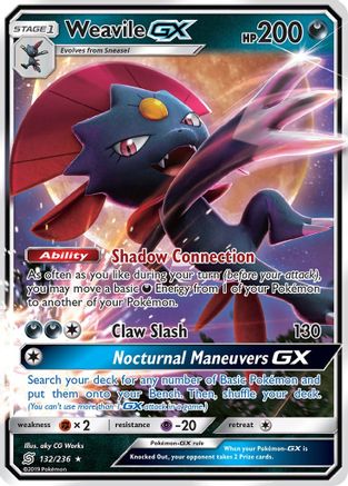 Weavile GX (132) [SM - Unified Minds] Holofoil