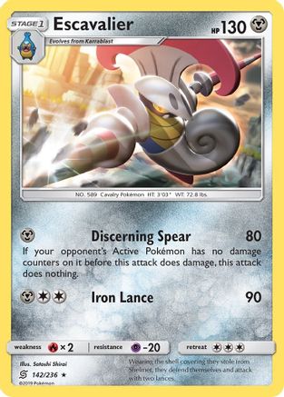 Escavalier (142) [SM - Unified Minds] Reverse Holofoil