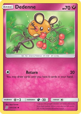 Dedenne (145) [SM - Unified Minds] Reverse Holofoil