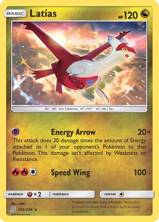 Latias (153) [SM - Unified Minds] Reverse Holofoil