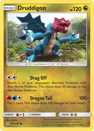 Druddigon (157) [SM - Unified Minds] Reverse Holofoil