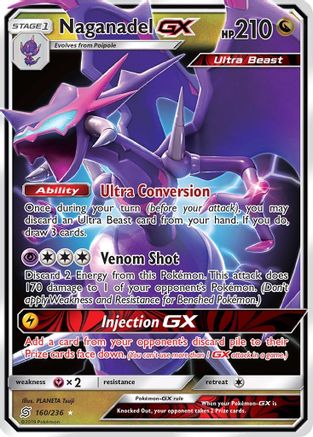 Naganadel GX (160) [SM - Unified Minds] Holofoil