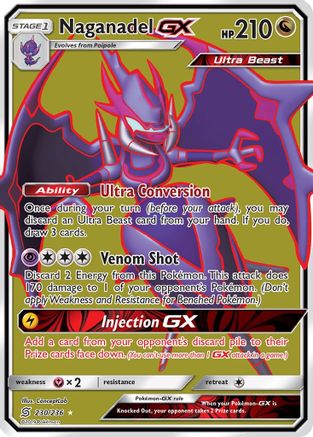Naganadel GX (Full Art) (230) [SM - Unified Minds] Holofoil