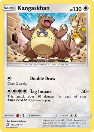 Kangaskhan (163) [SM - Unified Minds] Reverse Holofoil