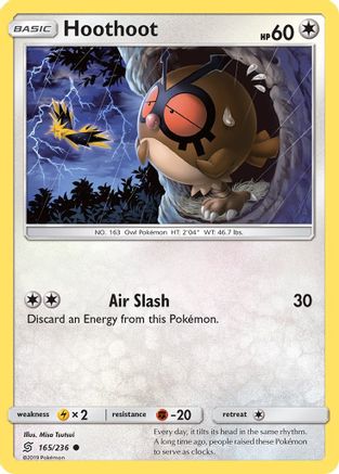 Hoothoot (165) [SM - Unified Minds] Reverse Holofoil