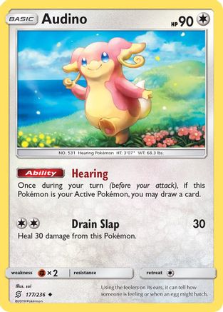 Audino (177) [SM - Unified Minds] Reverse Holofoil