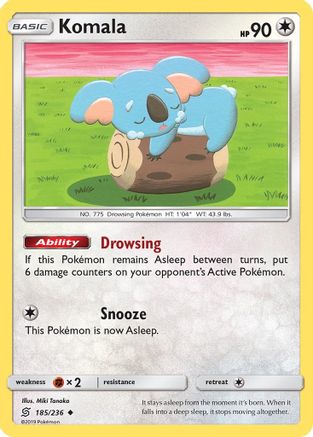 Komala (185) [SM - Unified Minds] Reverse Holofoil