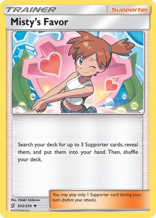 Misty's Favor (202) [SM - Unified Minds] Reverse Holofoil