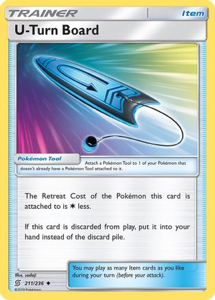 U-Turn Board (211) [SM - Unified Minds] Reverse Holofoil