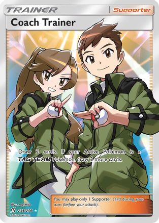 Coach Trainer (Full Art) (233) [SM - Unified Minds] Holofoil