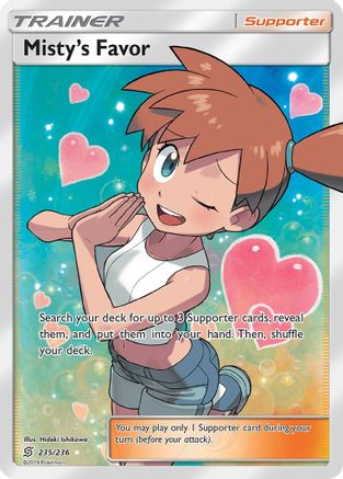 Misty's Favor (Full Art) (235) [SM - Unified Minds] Holofoil