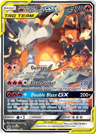 Reshiram & Charizard GX - SM201 (SM201) [SM Promos] Holofoil