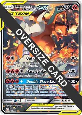 Reshiram & Charizard GX - SM201 (SM201) [Jumbo Cards] Holofoil