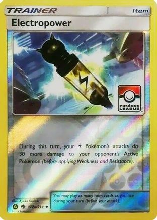 Electropower - 172a/214 (Pokemon League) (172a) [League & Championship Cards] Reverse Holofoil