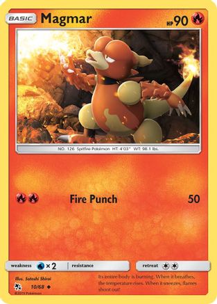 Magmar (10) [Hidden Fates] Reverse Holofoil