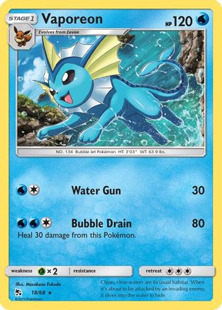 Vaporeon (18) [Hidden Fates] Holofoil