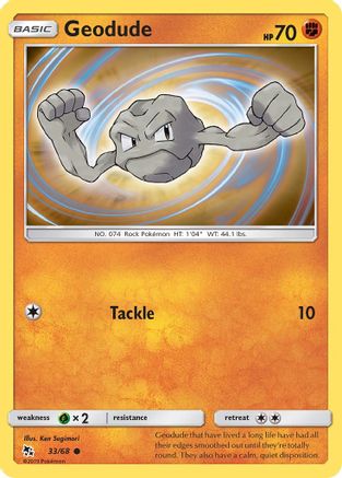Geodude (33) [Hidden Fates] Reverse Holofoil