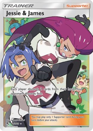 Jessie & James (Full Art) (68) [Hidden Fates] Holofoil