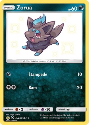 Zorua (SV25) [Hidden Fates: Shiny Vault] Holofoil