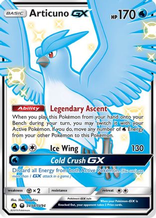 Articuno GX (SV54) [Hidden Fates: Shiny Vault] Holofoil