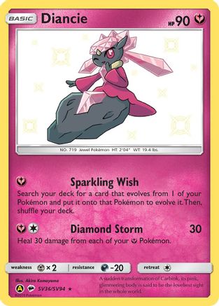 Diancie (SV36) [Hidden Fates: Shiny Vault] Holofoil