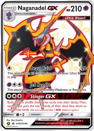 Naganadel GX (SV63) [Hidden Fates: Shiny Vault] Holofoil