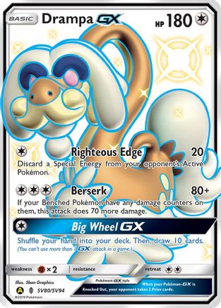 Drampa GX (SV80) [Hidden Fates: Shiny Vault] Holofoil