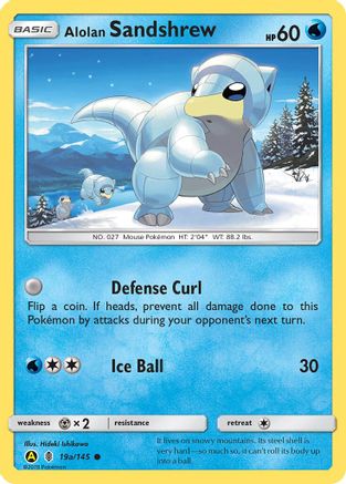 Alolan Sandshrew - 19a/145 (19a) [Alternate Art Promos] Holofoil