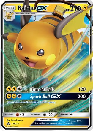 Raichu GX - SM213 (SM213) [SM Promos] Holofoil