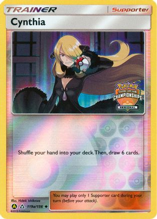 Cynthia - 119a/156 (Regional Championships) (119a) [League & Championship Cards] Reverse Holofoil