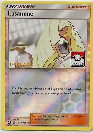 Lusamine - 153a/156 (League Challenge) [1st Place] (153a) [League & Championship Cards] Reverse Holofoil