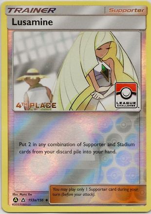 Lusamine - 153a/156 (League Challenge) [4th Place] (153a) [League & Championship Cards] Reverse Holofoil
