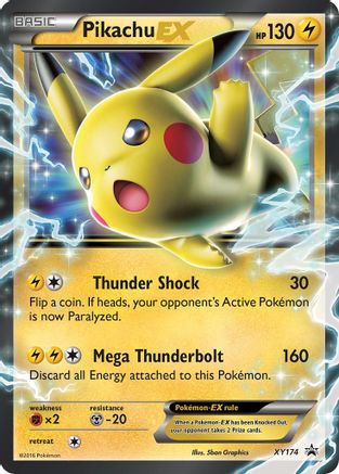 Pikachu EX - XY174 (XY174) [Jumbo Cards] Holofoil