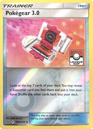 Pokegear 3.0 - 182a/214 (League Cup) (182a) [League & Championship Cards] Reverse Holofoil